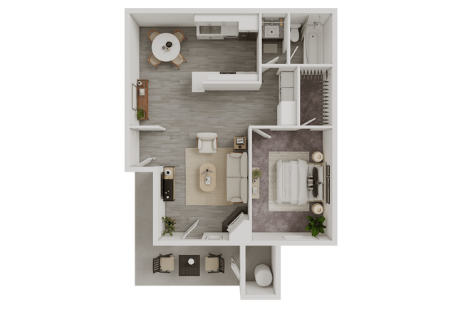RENOVATED BARCELONA - 682 SQ FT 02-280 02-280 floor plan